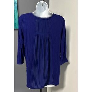 Rose + Olive Woman's Small Purple Sheer Pleated Back Whisker Whimsigoth Grunge‎